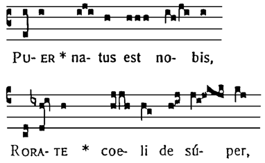 Notation des Gregorianischen Chorals