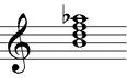 verkürzter kleiner Dominantnonakkord