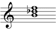 verkürzter Dominantseptakkord mit tiefalterierter Quinte