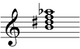 verkürzter kleiner Dominantnonakkord mit hochalterierter Quinte