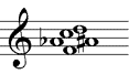 Subdominantquintsextakkord mit disalterierter Terz
