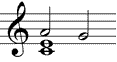 Moll-Dreiklang mit Terzbass