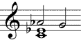 Dur-Dreiklang mit Terzbass