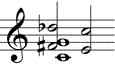 Doppeltritonus-Quart-Akkord (2. Umstellung)