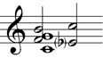 Doppelquart-Tritonus-Akkord (1. Umstellung)